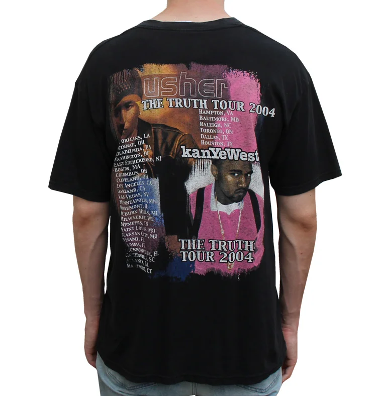 2004年　00s　Usher The Truth Tour TeeサイズXL 2004 Usher Kanye West The Truth Tour Shirt – WyCo Vintage